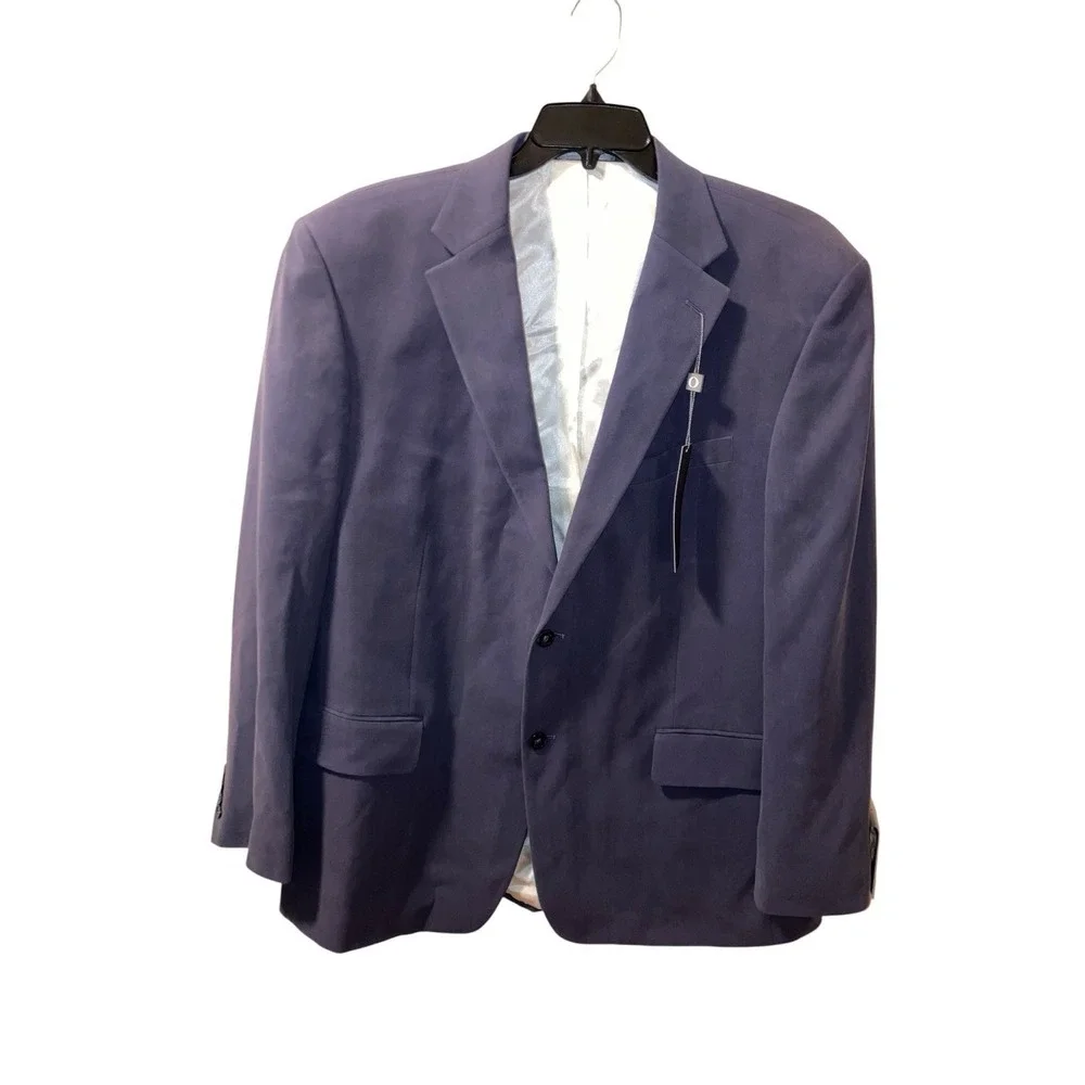 Oscar de la‎ Renta Men's Blazer Silk Blue 48R NWT $250 Luxury Event Wedding